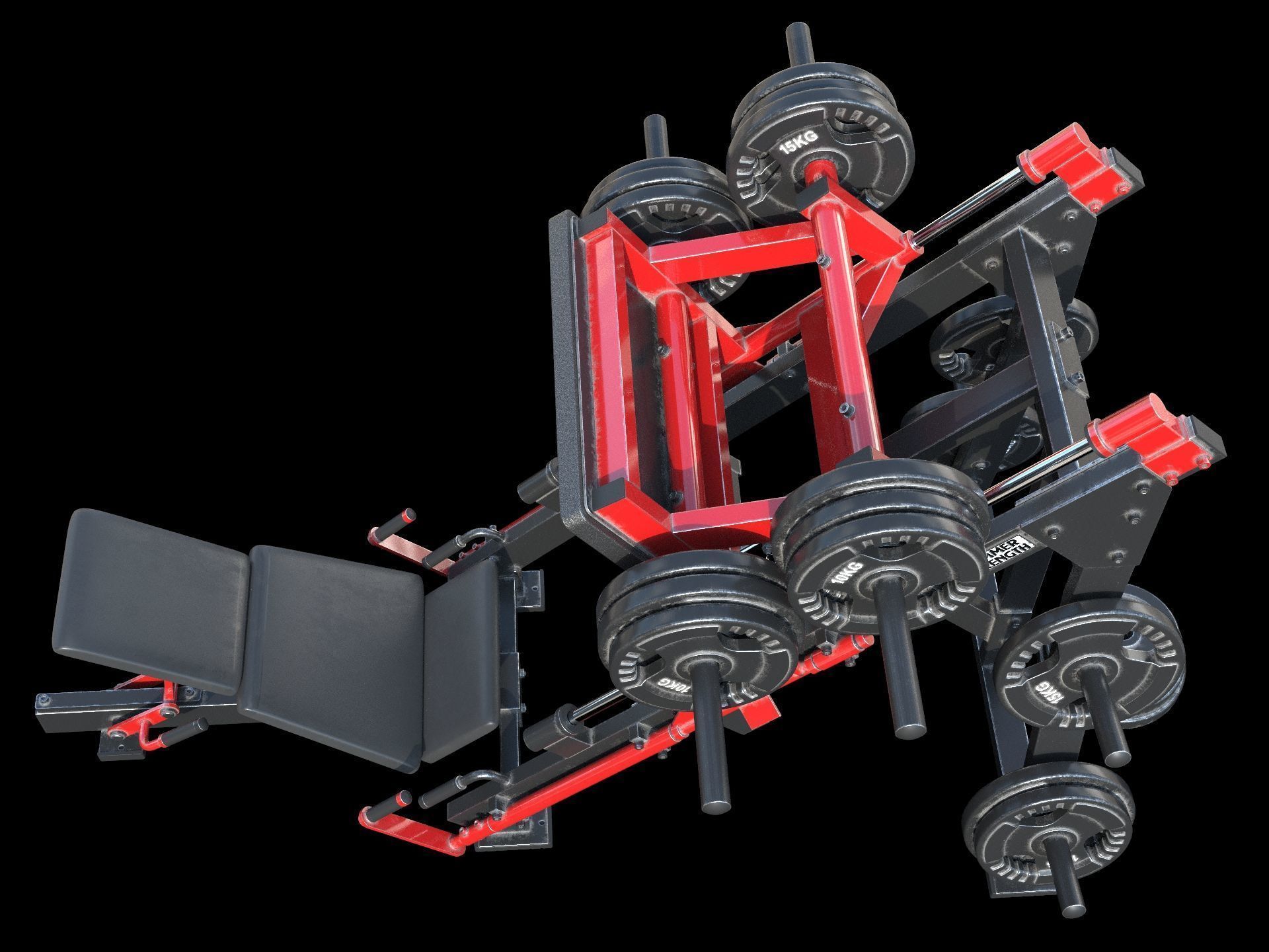 Leg Press Hammer Strength 3D model_14
