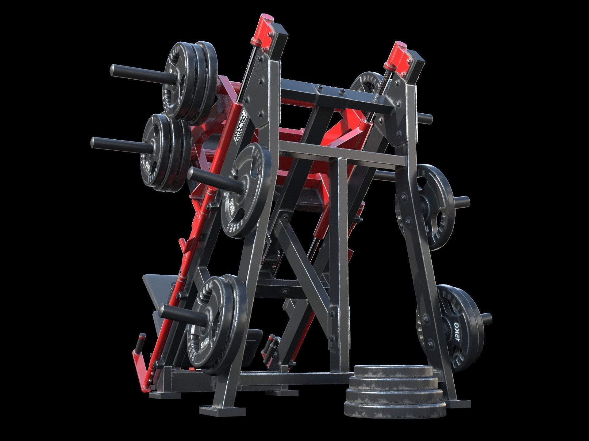 Leg Press Hammer Strength 3D model_10