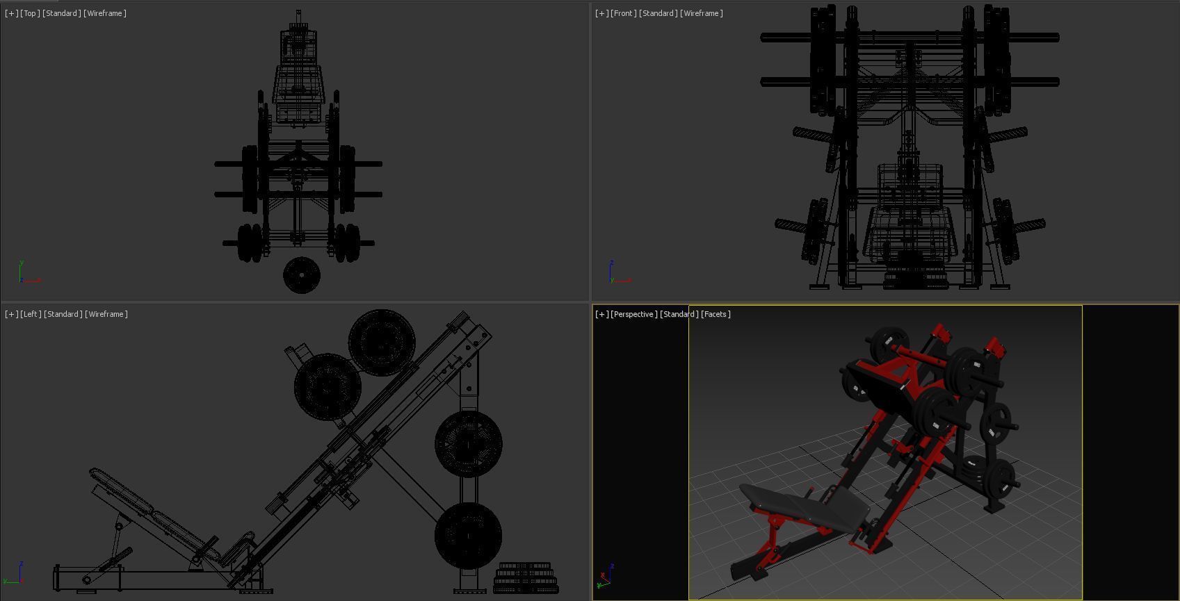 Leg Press Hammer Strength 3D model_17