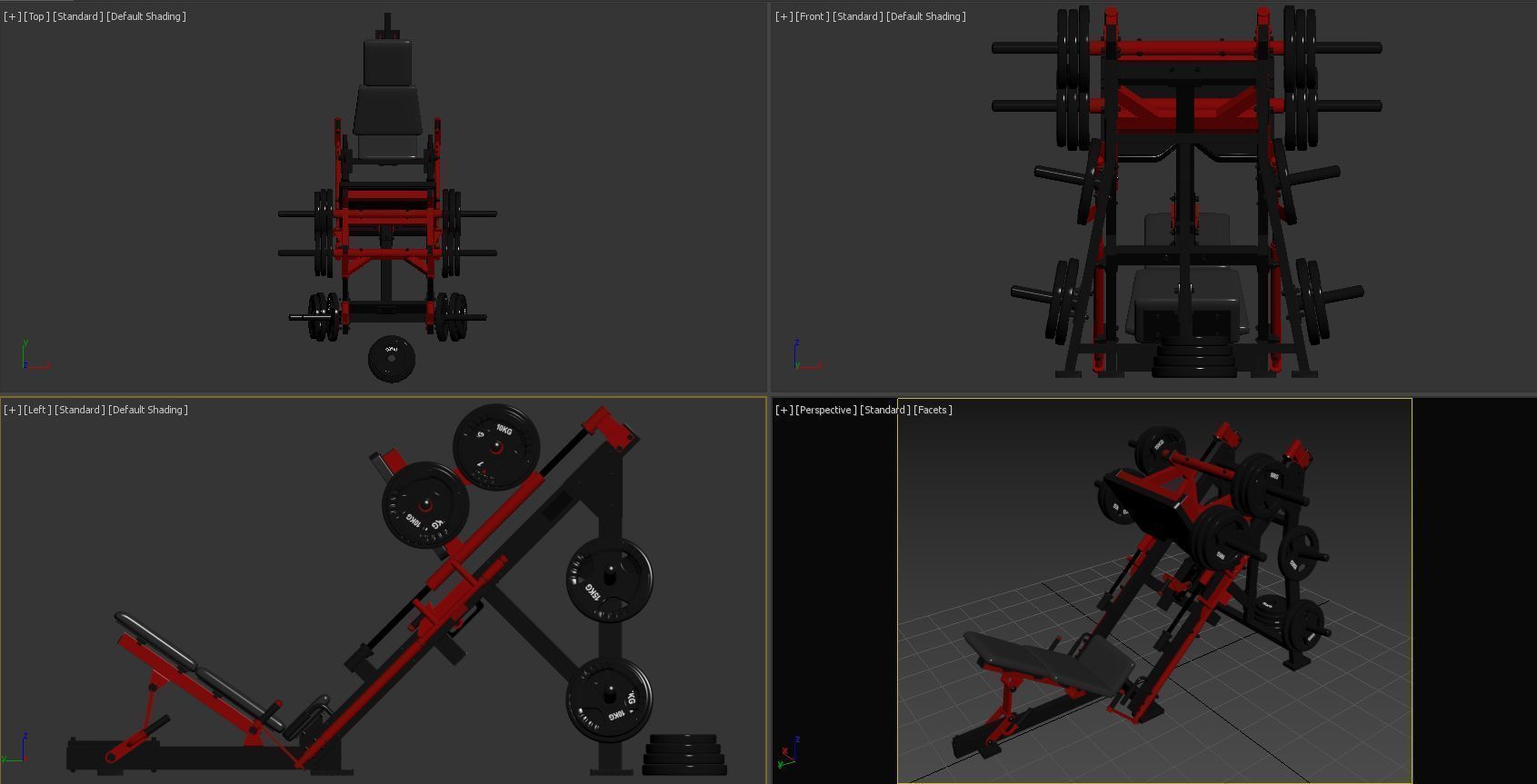 Leg Press Hammer Strength 3D model_18