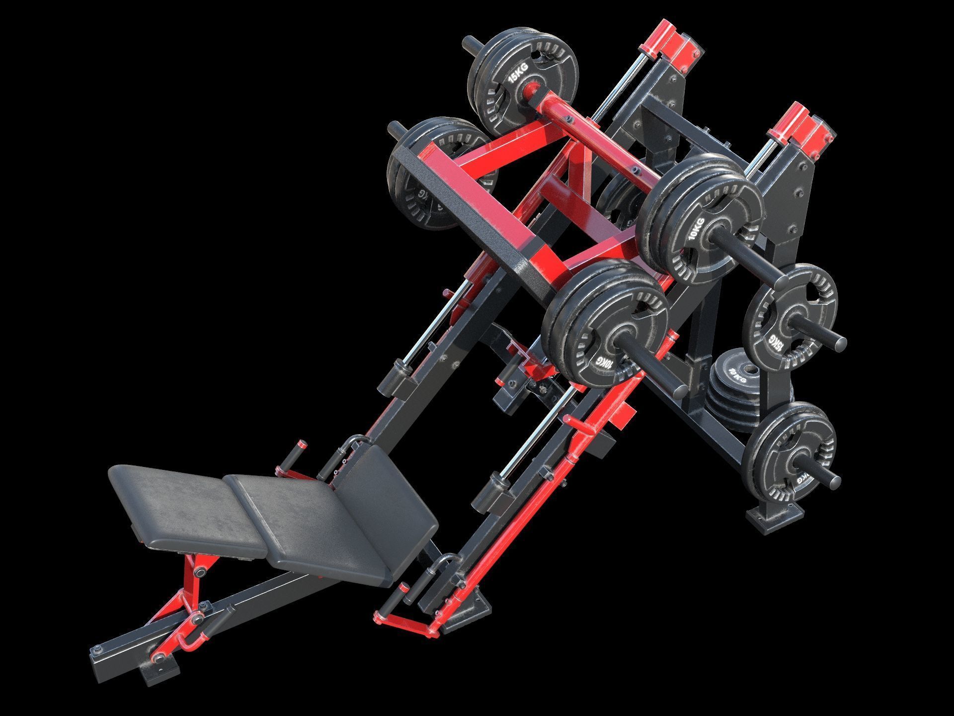 Leg Press Hammer Strength 3D model_4