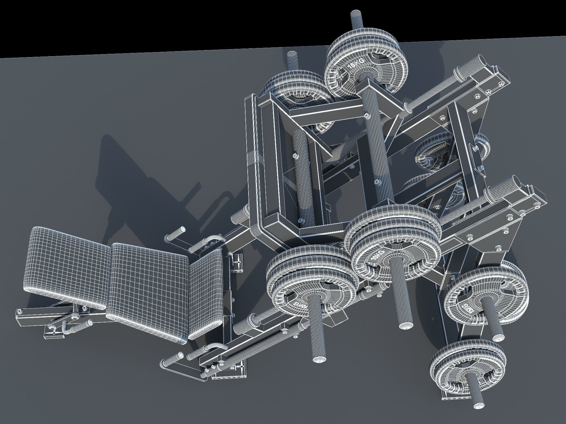 Leg Press Hammer Strength 3D model_15