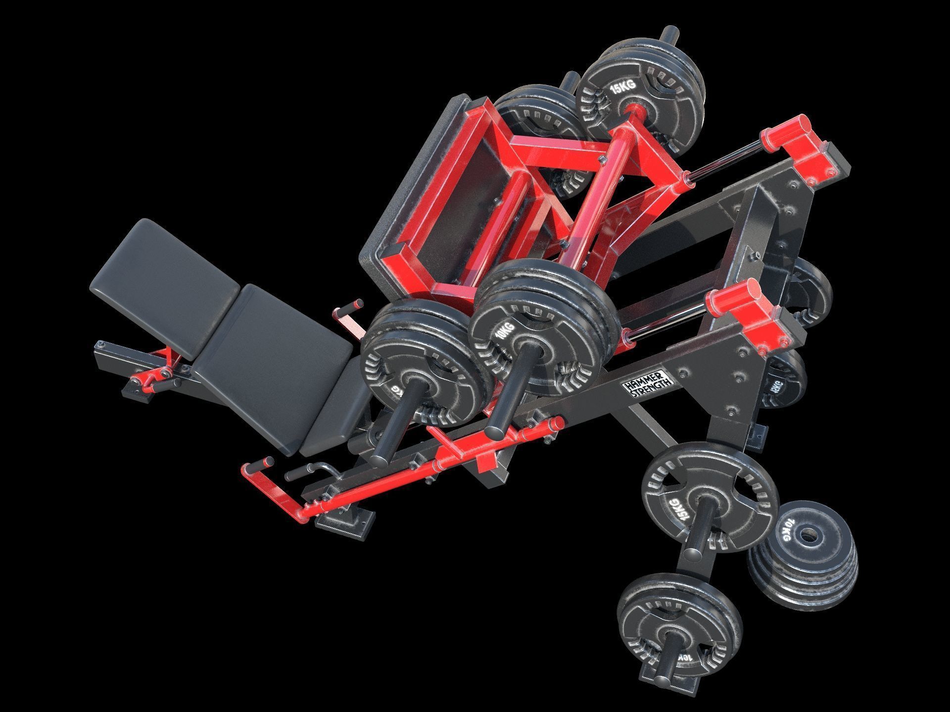 Leg Press Hammer Strength 3D model_6