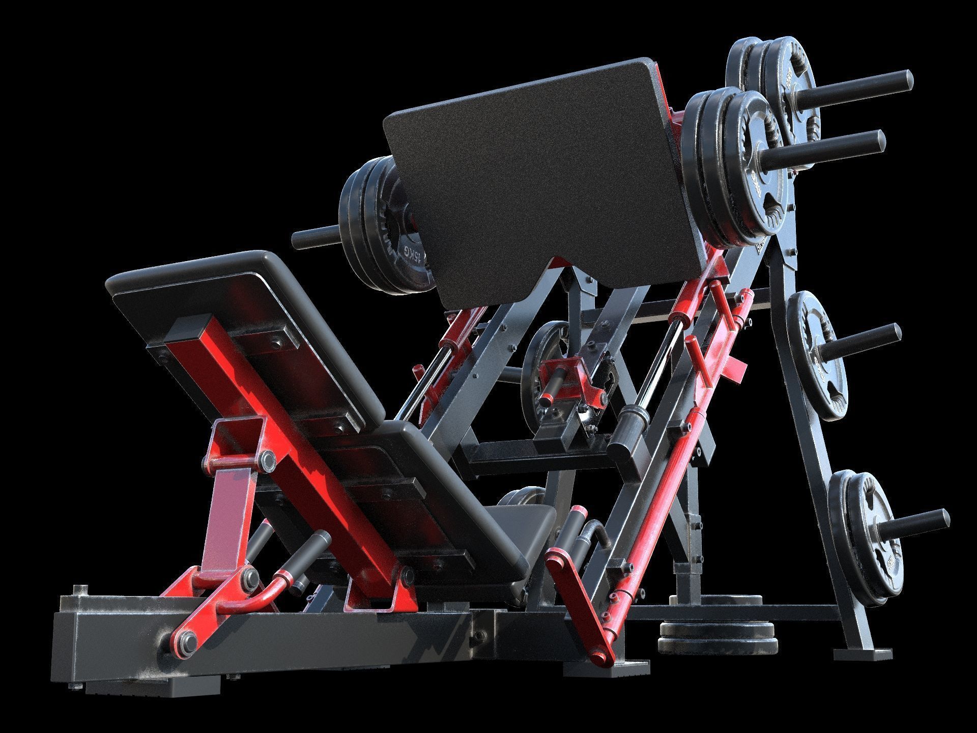Leg Press Hammer Strength 3D model_2