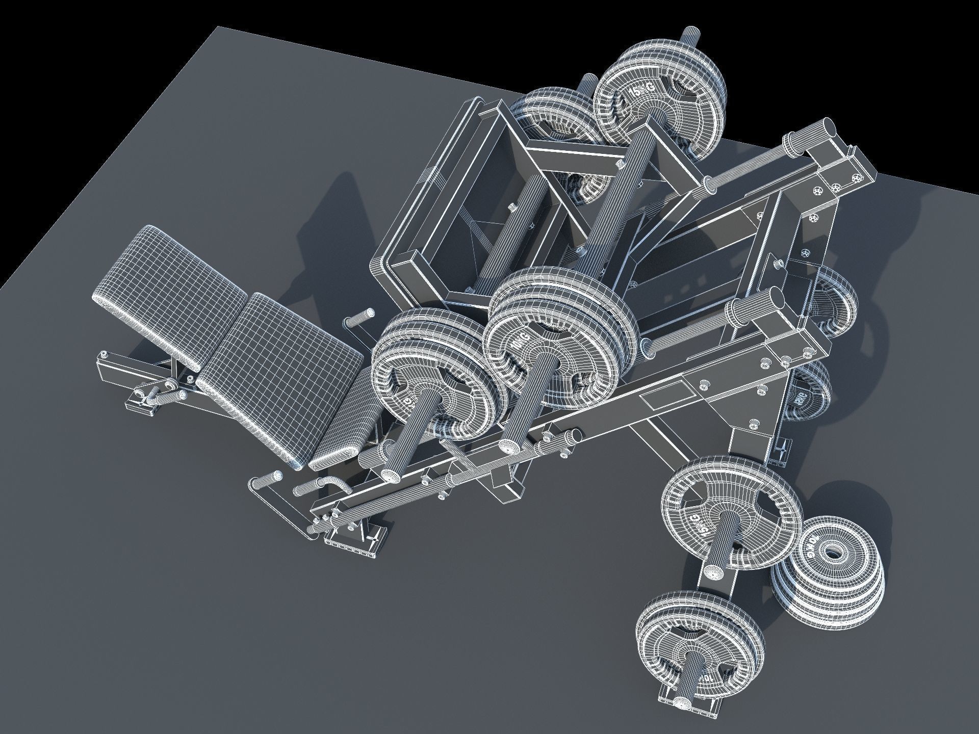 Leg Press Hammer Strength 3D model_7