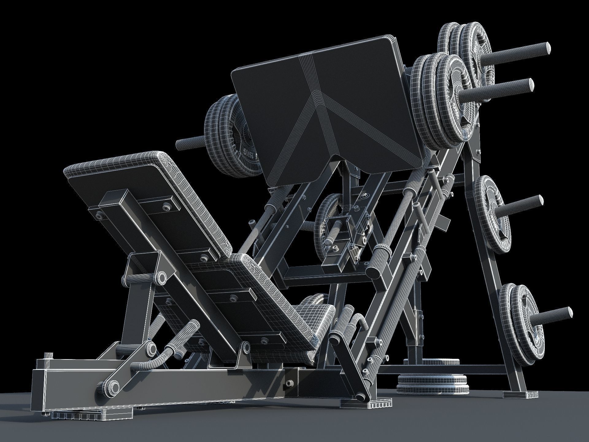 Leg Press Hammer Strength 3D model_3
