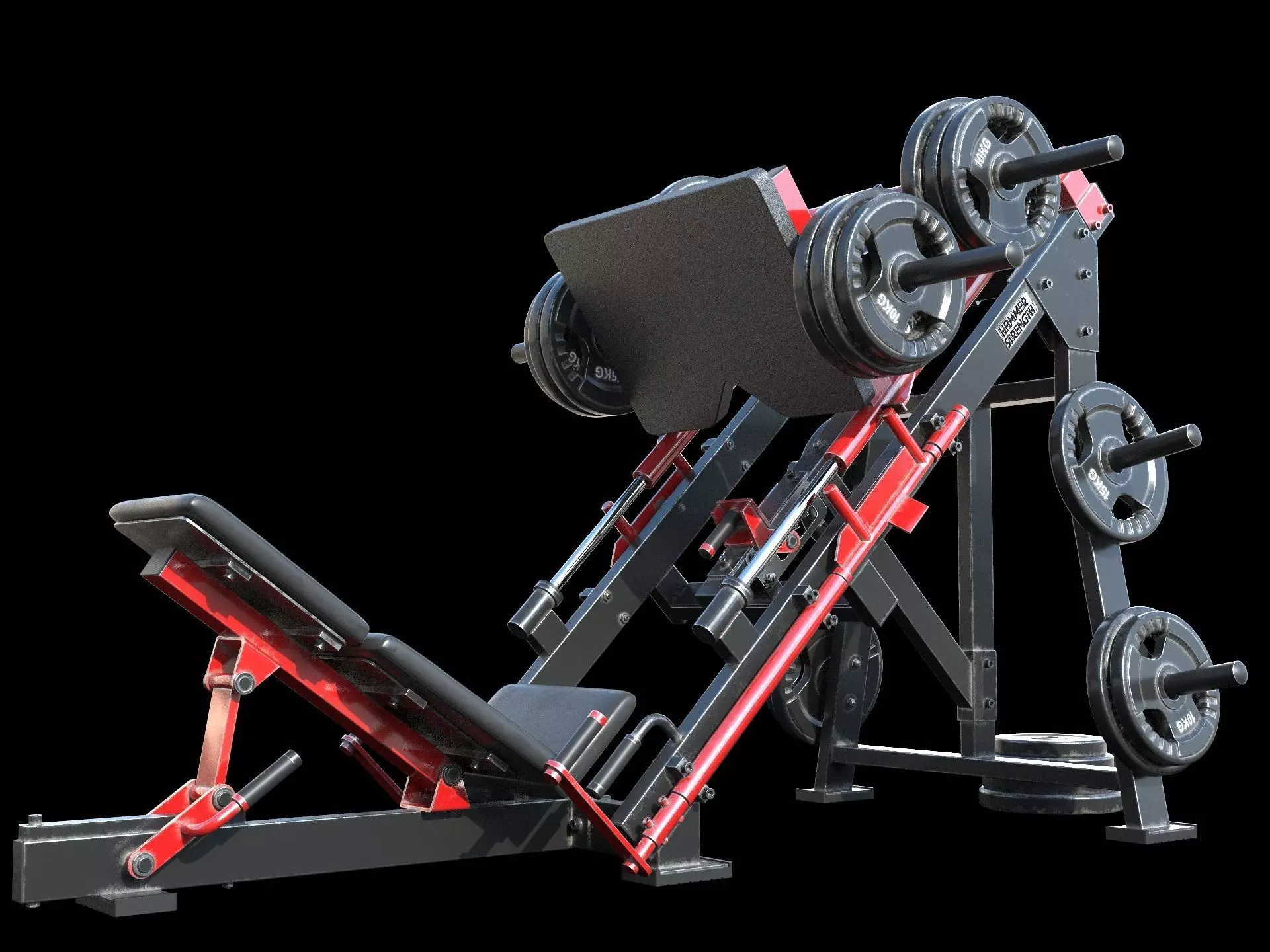 Leg Press Hammer Strength 3D model_0