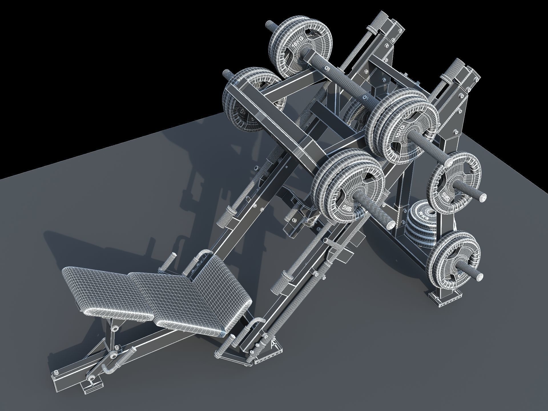 Leg Press Hammer Strength 3D model_5