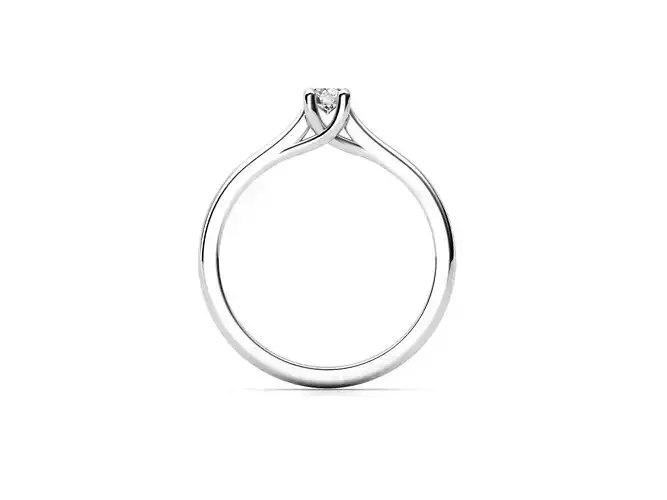 ZDR078 solitaire diamond ring gold