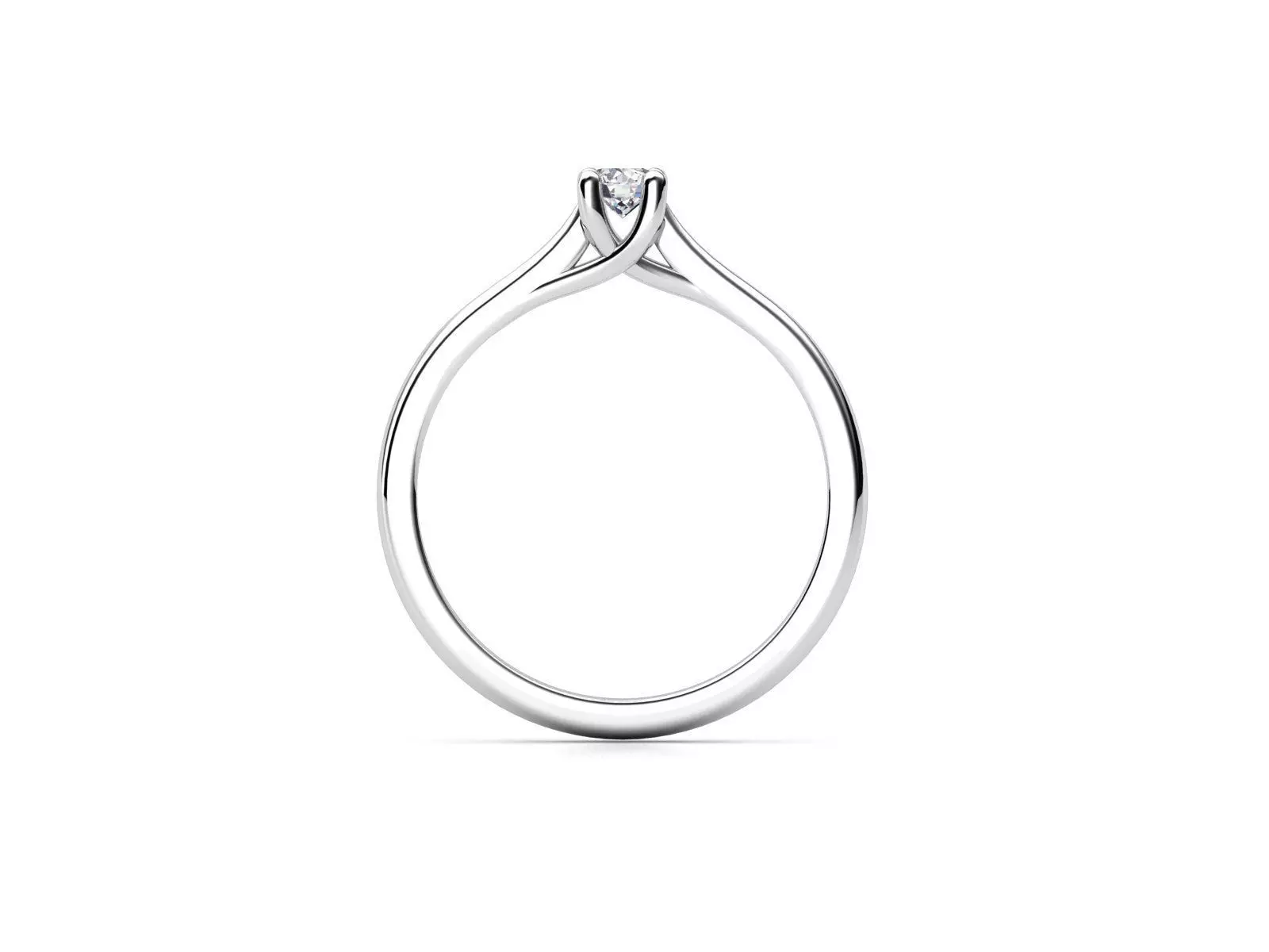 ZDR078 solitaire diamond ring gold 3D print model_0