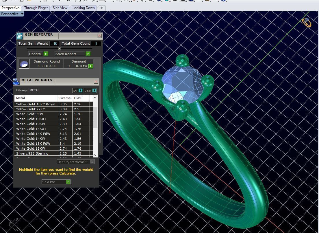 ZDR078 solitaire diamond ring gold 3D print model_6