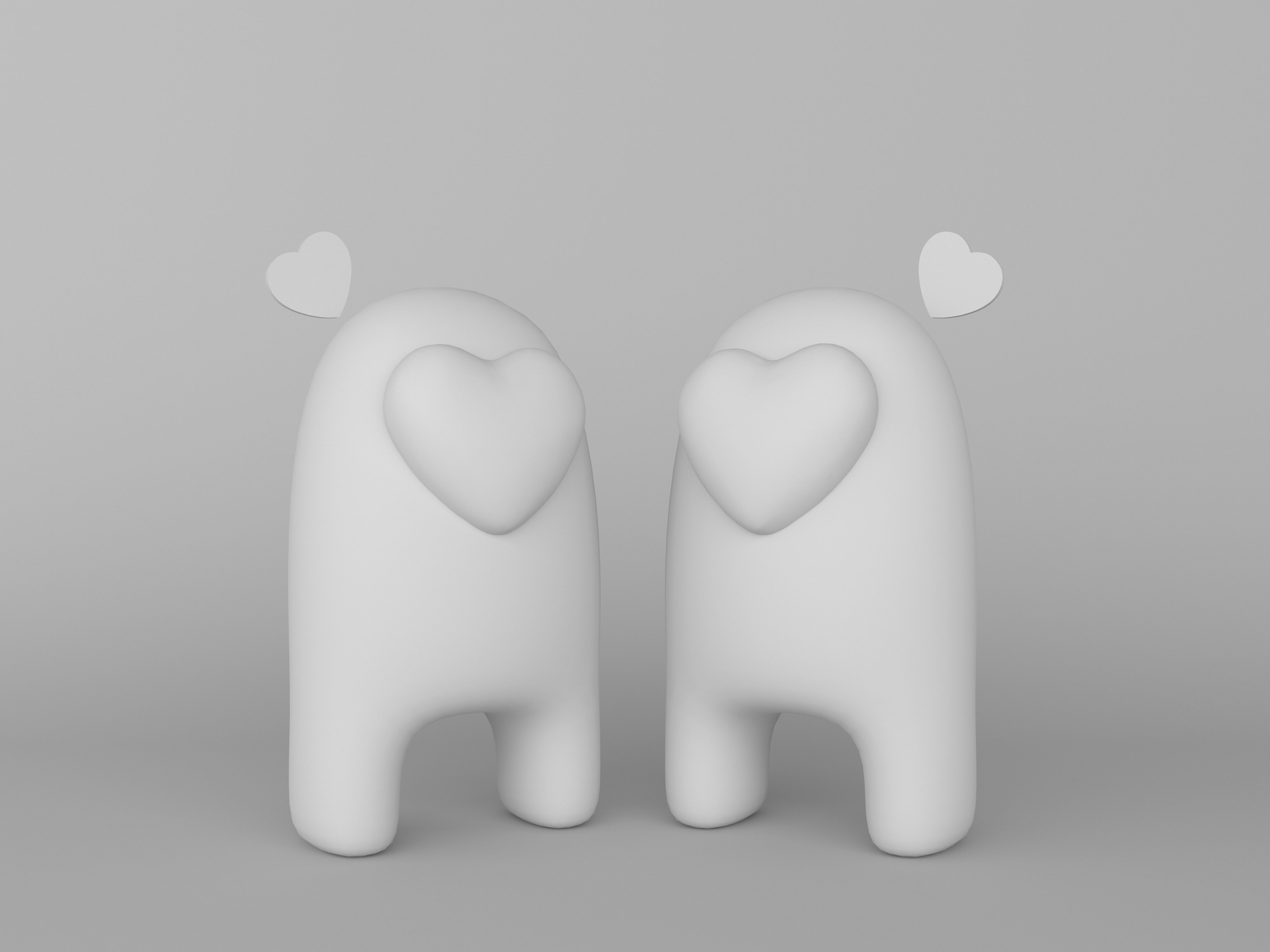 Valentines Day Among Us Collection of 10 Low-poly 3D model_8