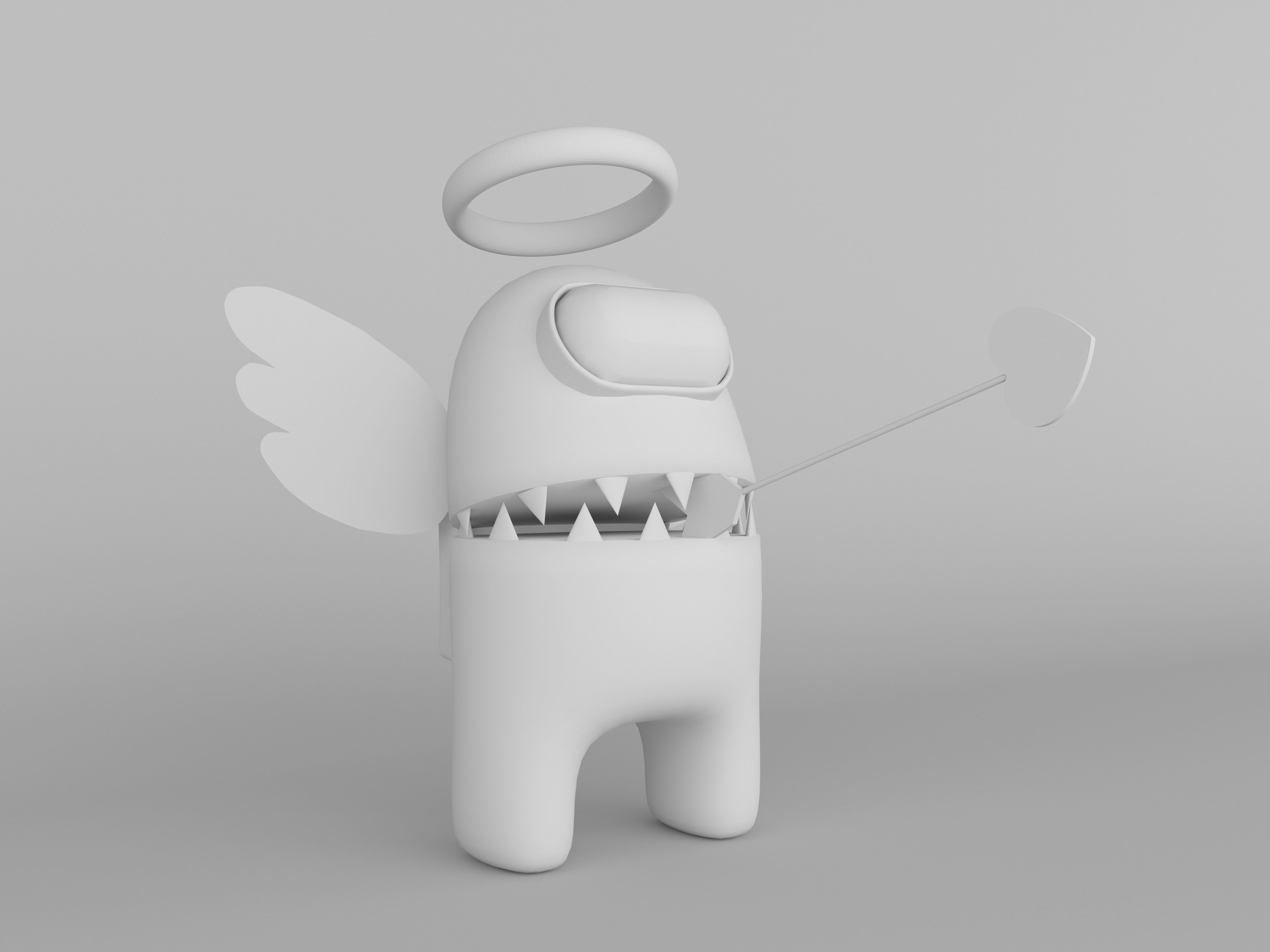 Valentines Day Among Us Collection of 10 Low-poly 3D model_17