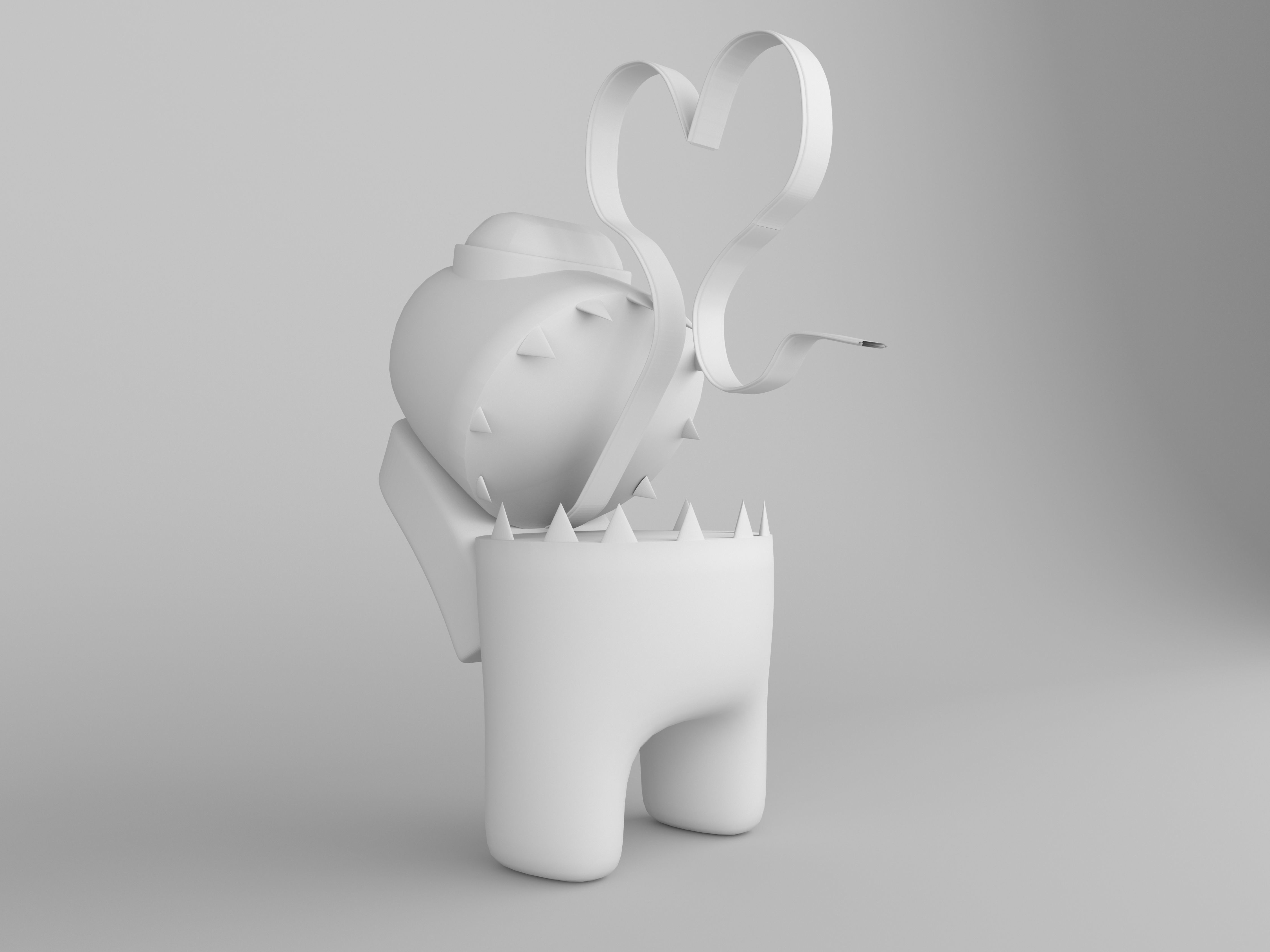 Valentines Day Among Us Collection of 10 Low-poly 3D model_14