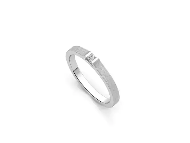 ZDR085 solitaire diamond ring gold