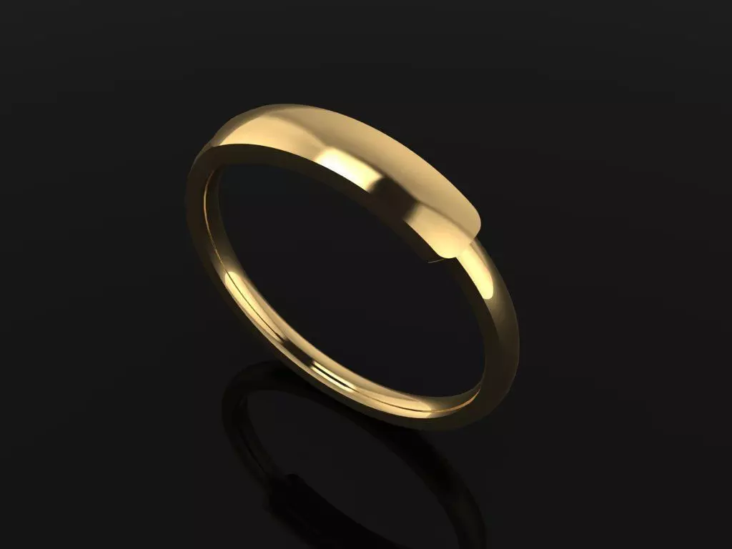 DAINTY ID BAR RING BAND MIX SIZE 4 5 6 7 8 9 10 3D print model