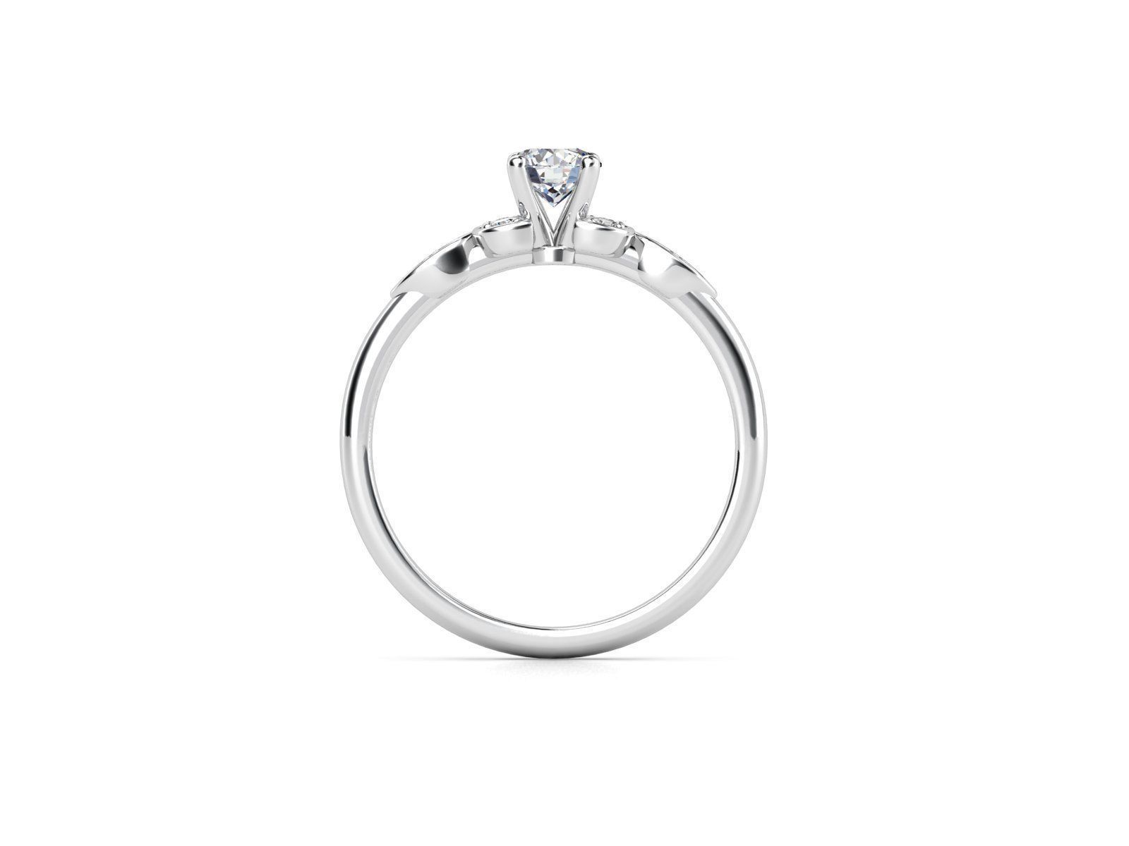 ZDR088 engagement ring with diamonds 3D print model_2