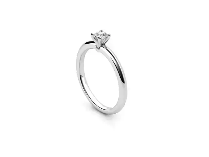 ZDR094 solitaire diamond engagement ring gold
