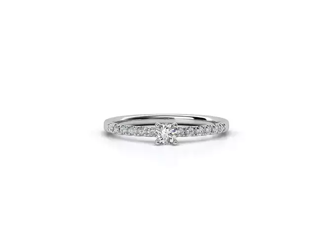 ZDR0101 diamond engagement ring gold