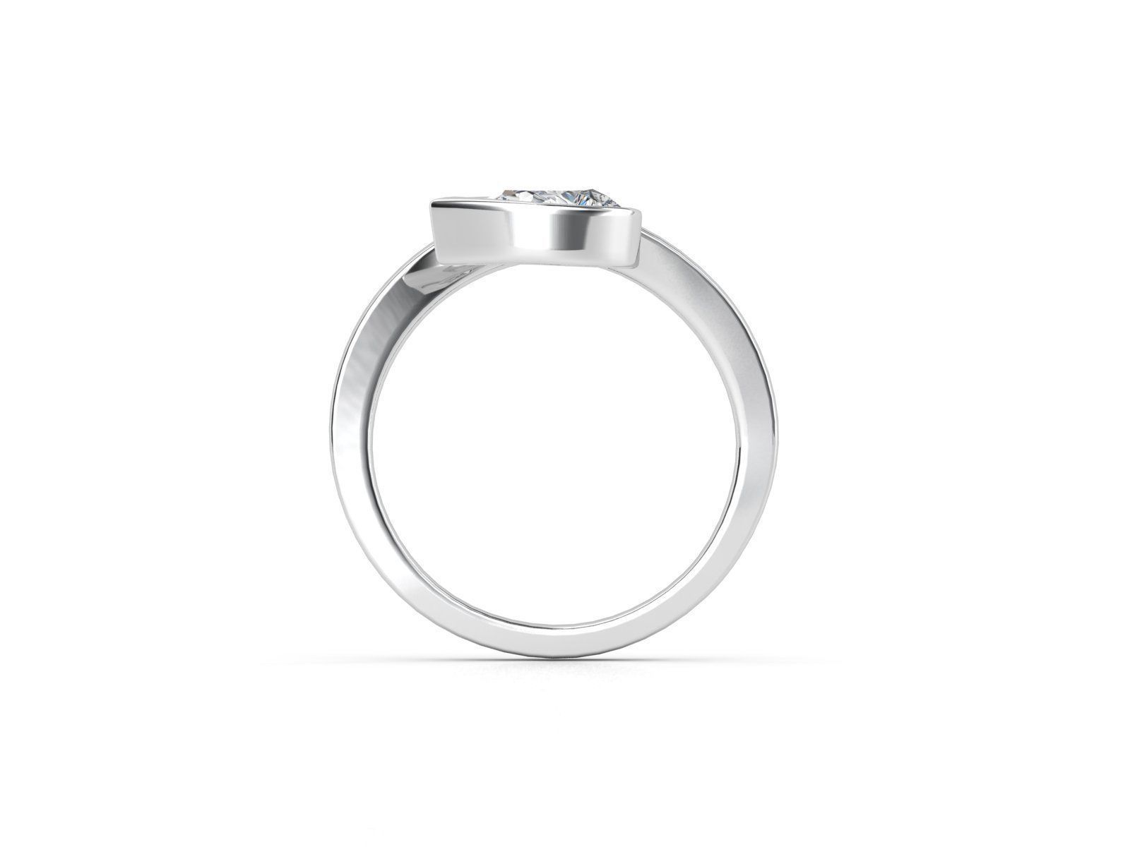 ZDR0104 pear shaped diamond ring gold 3D print model_2