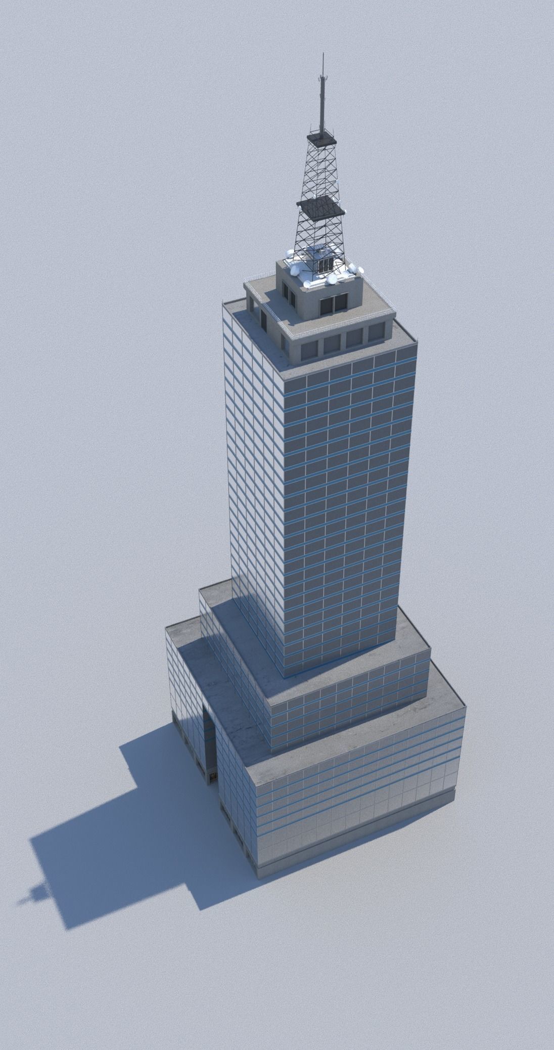 Pack of 20 Buildings Low-poly 3D model_26