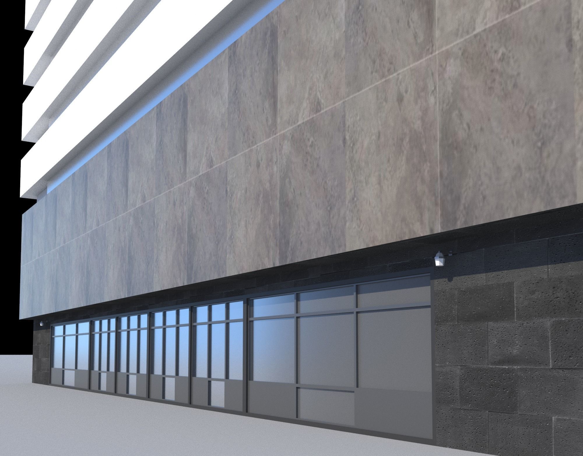 Pack of 20 Buildings Low-poly 3D model_39