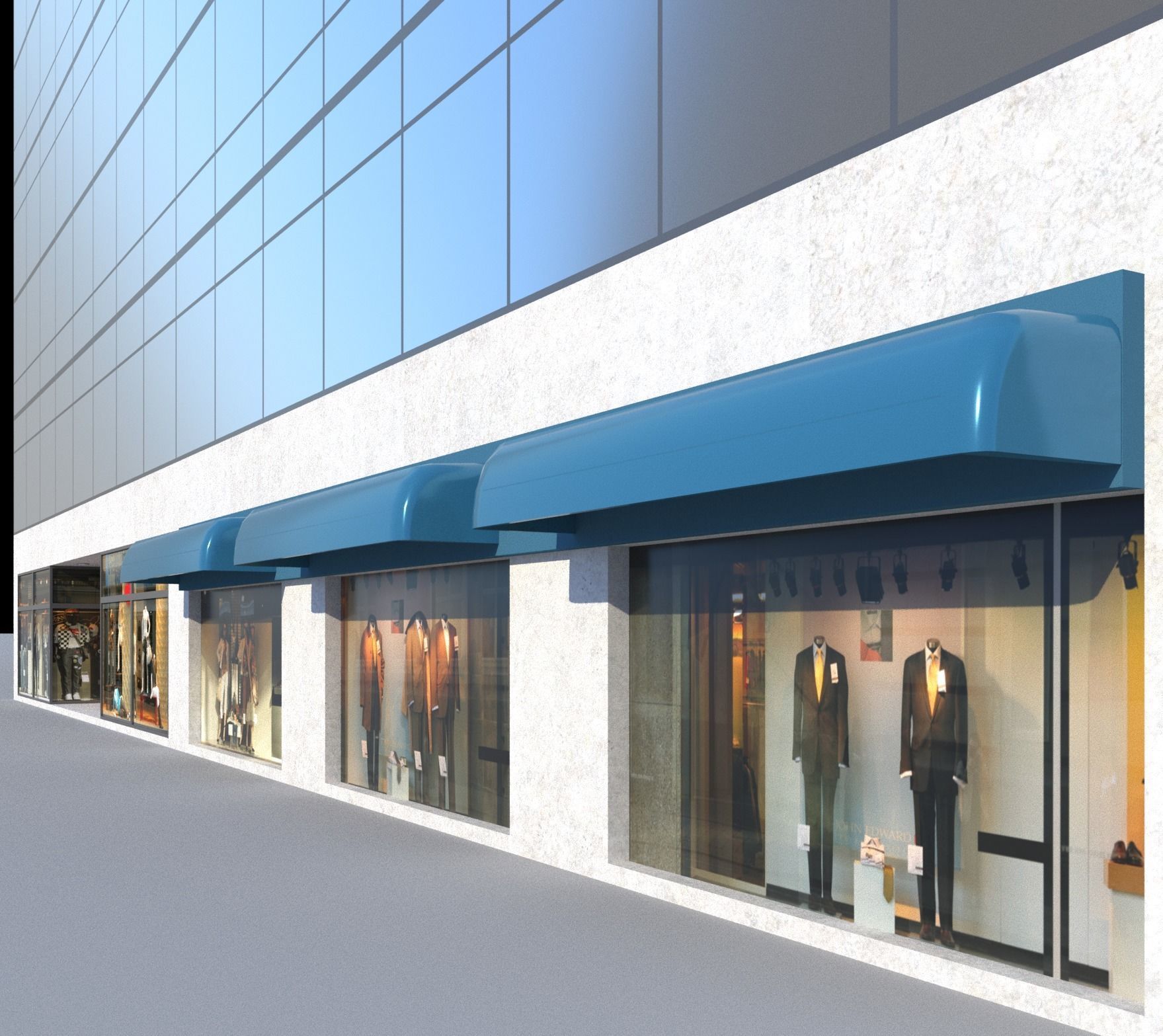 Pack of 20 Buildings Low-poly 3D model_12