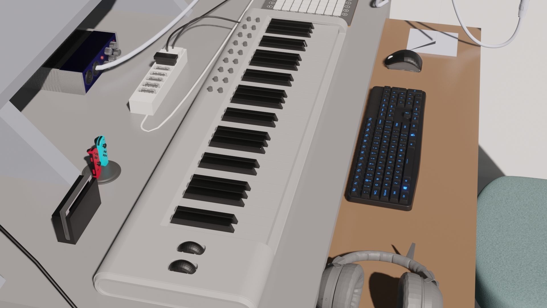 Studio Desk 3D model_3