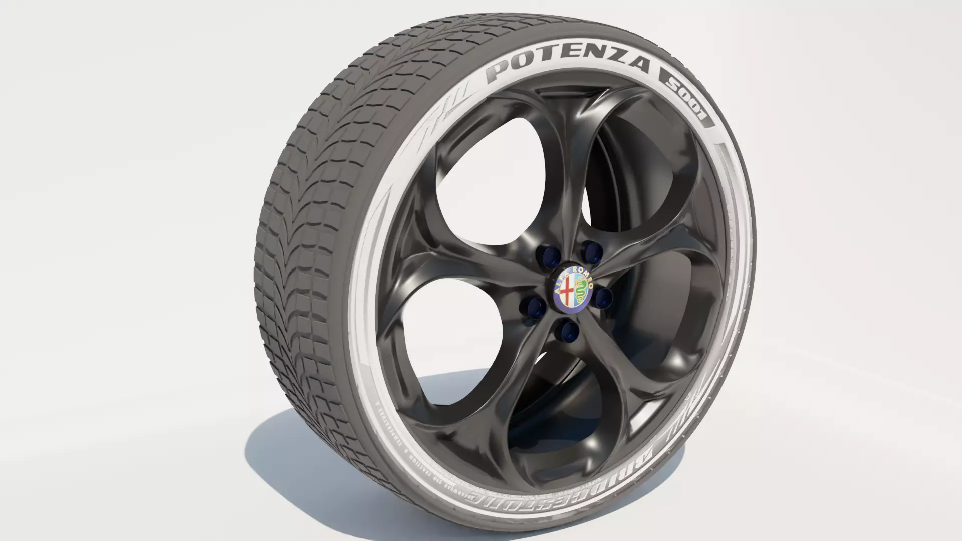 Alfa Romeo Wheel Mesh Free 3D model