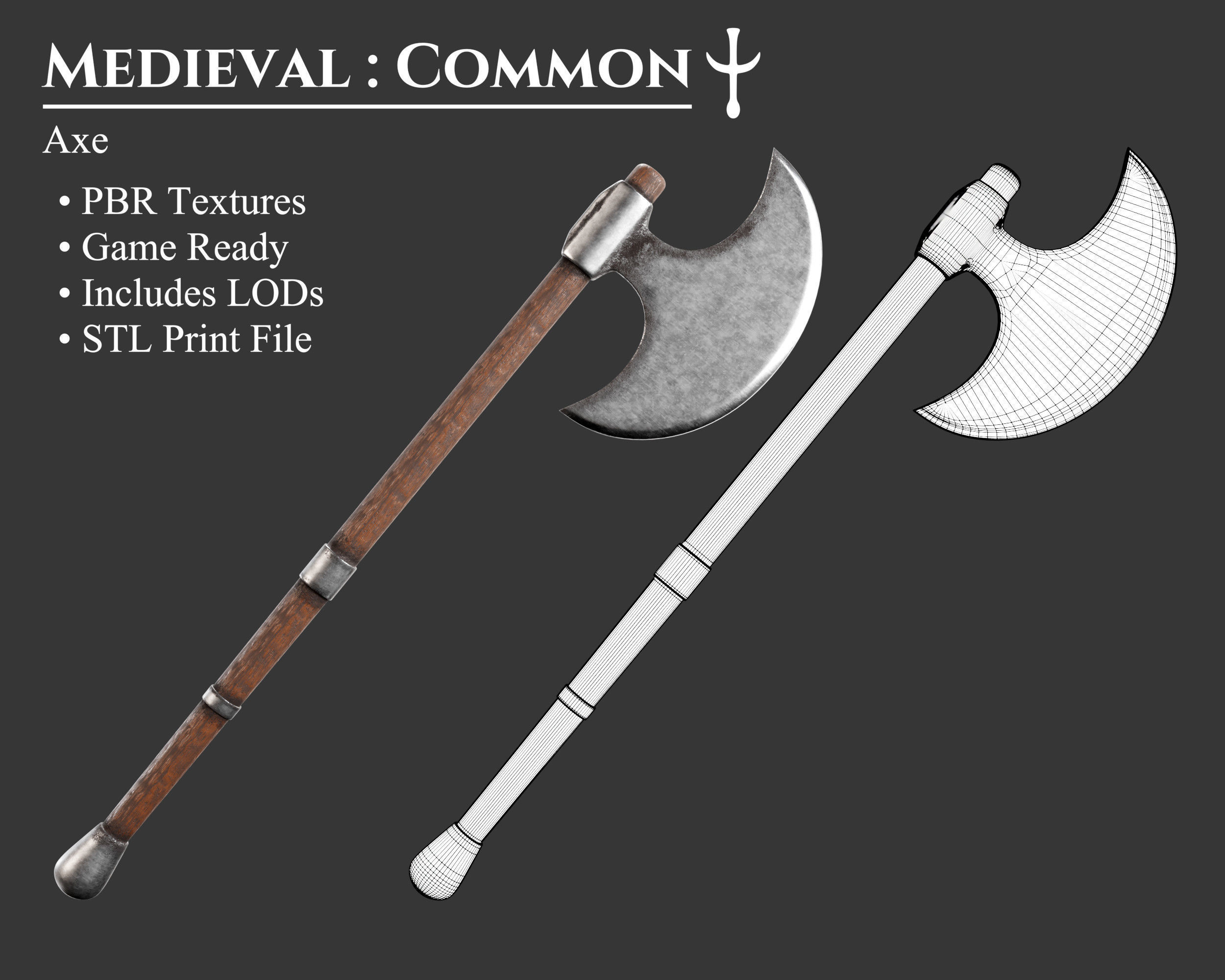 Medieval Collection Weapons Axes _2