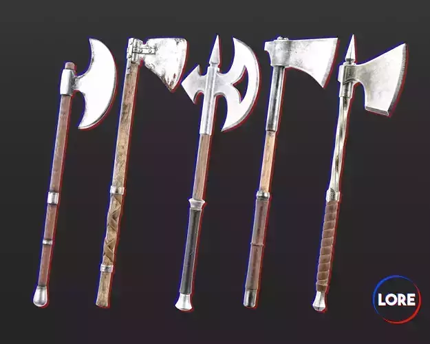 Medieval Collection Weapons Axes 