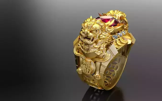 ring lion