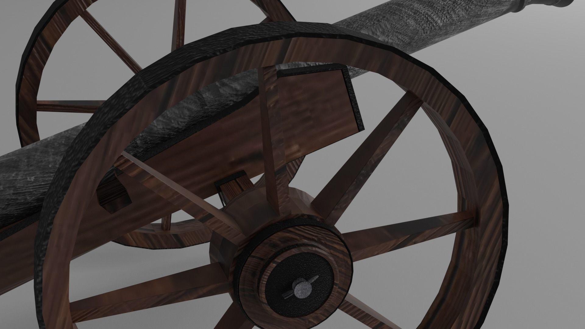 fully customizable cannon  Low-poly 3D model_5
