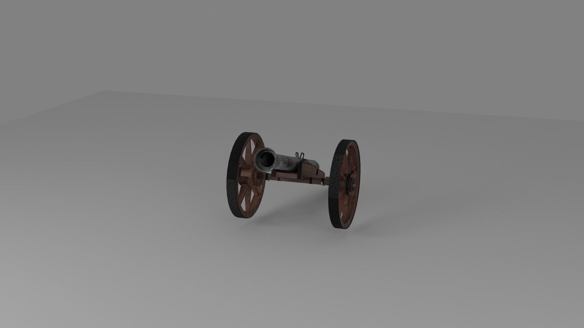 fully customizable cannon  Low-poly 3D model_4