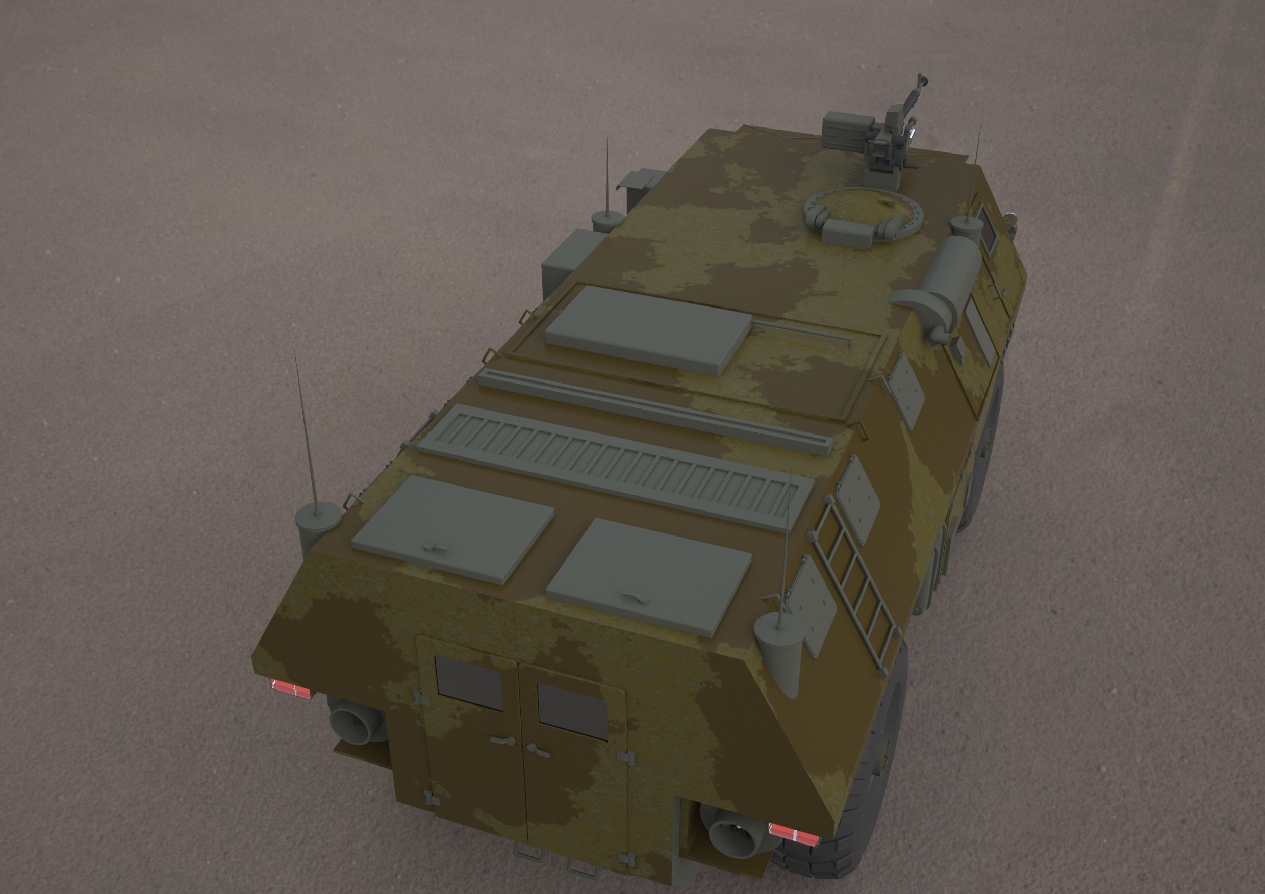 VAB VTT 4X4 military vehicle 3d model 3D model_12