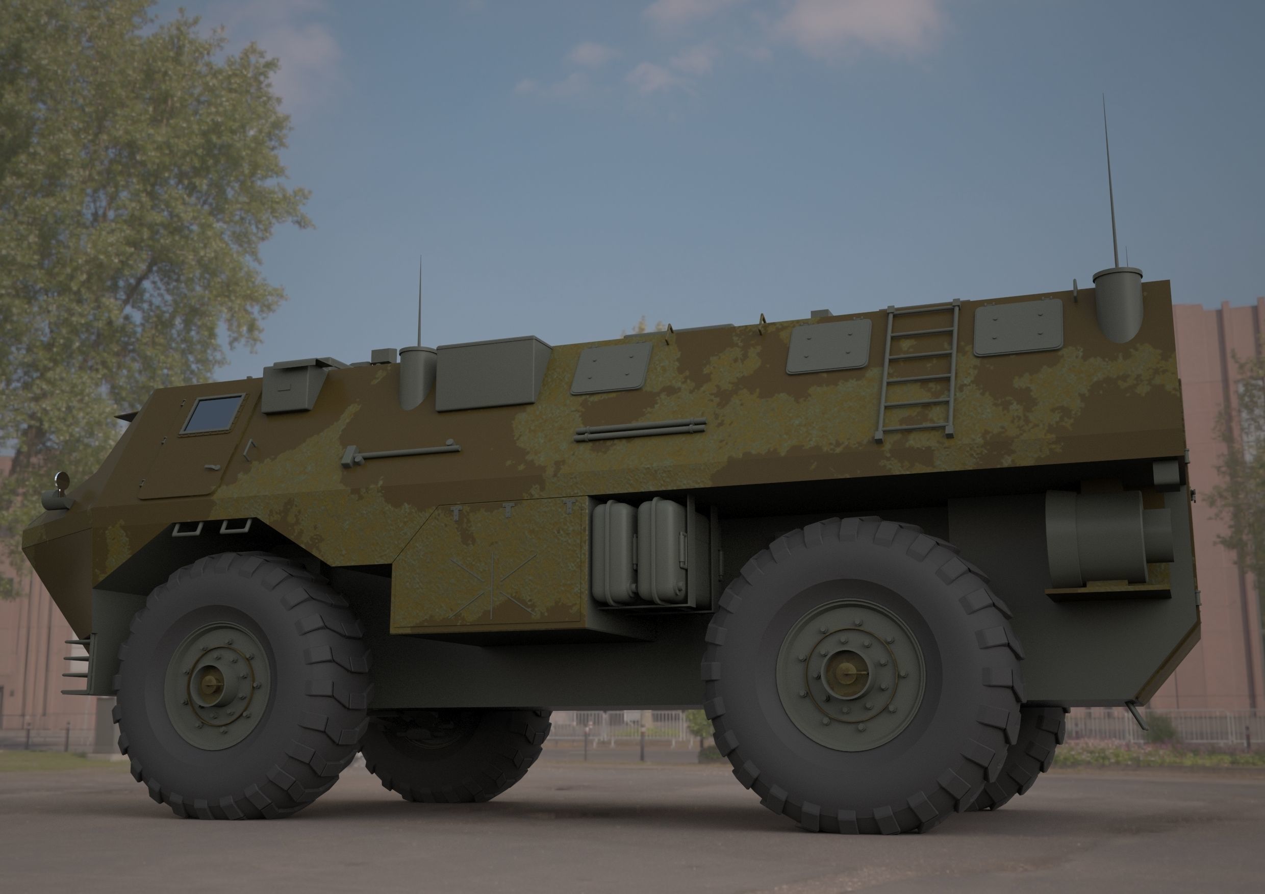 VAB VTT 4X4 military vehicle 3d model 3D model_9