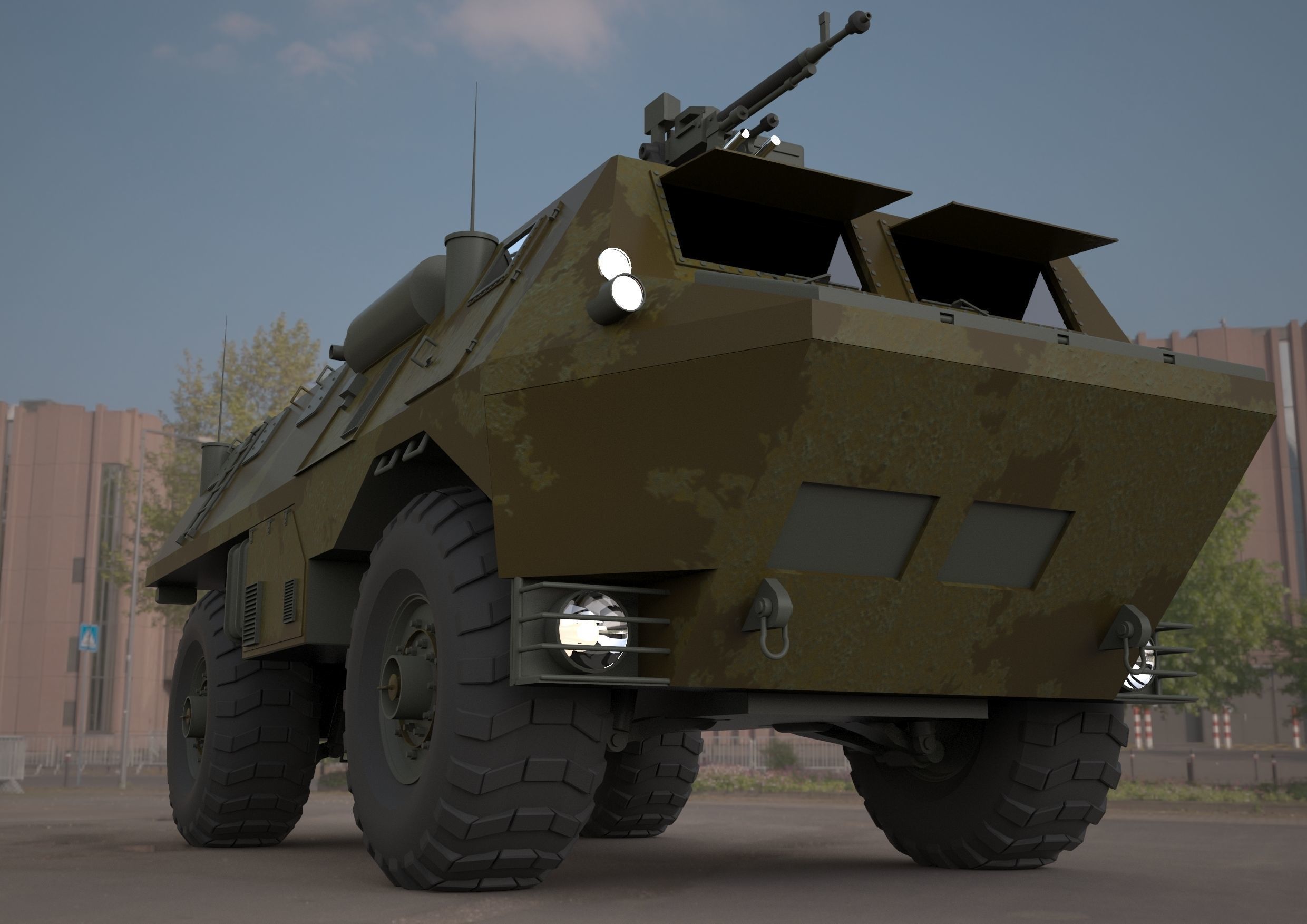 VAB VTT 4X4 military vehicle 3d model 3D model_6