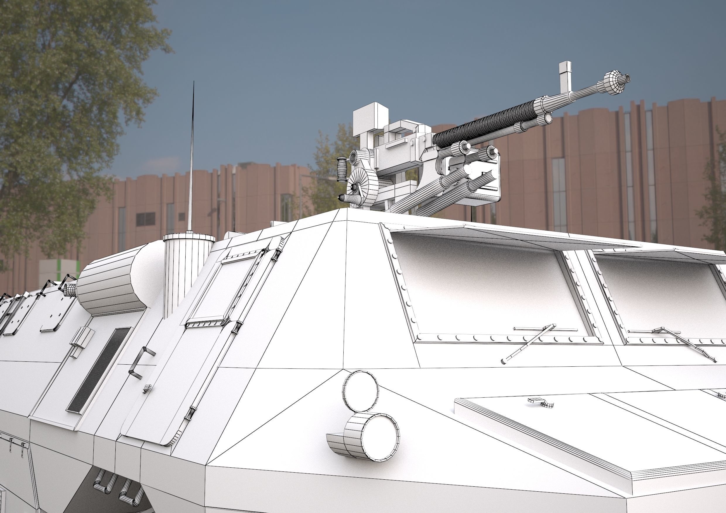 VAB VTT 4X4 military vehicle 3d model 3D model_13