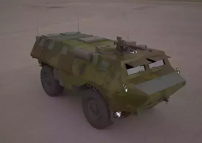 VAB VTT 4X4 military vehicle 3d model