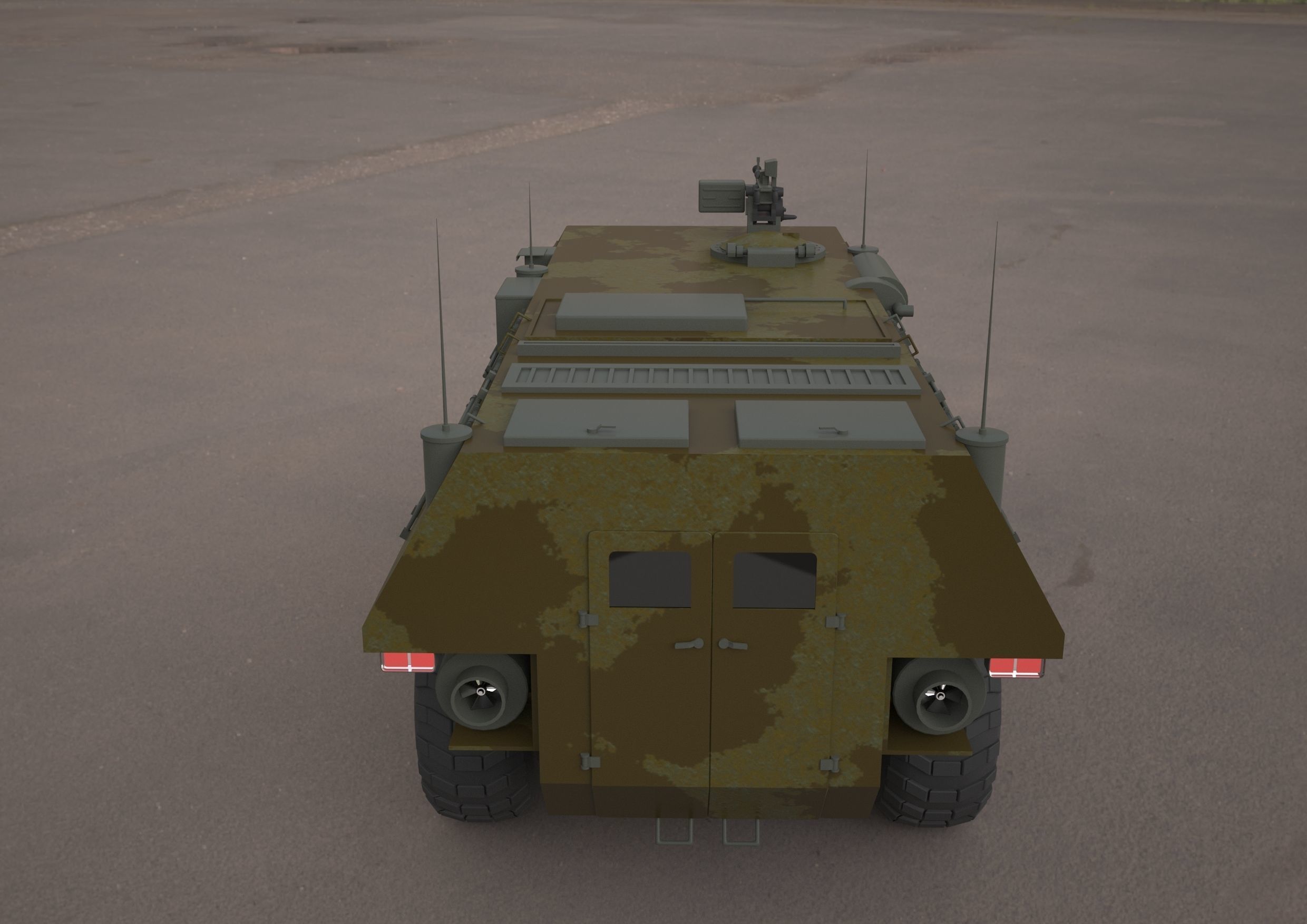 VAB VTT 4X4 military vehicle 3d model 3D model_5