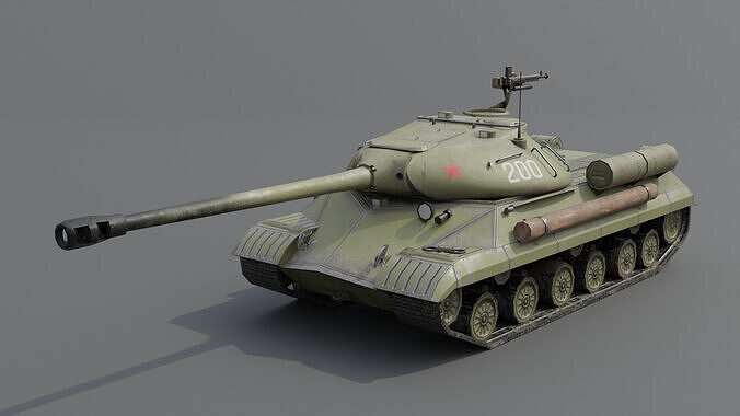 IS-3 Heavy tank Low-poly 3D model