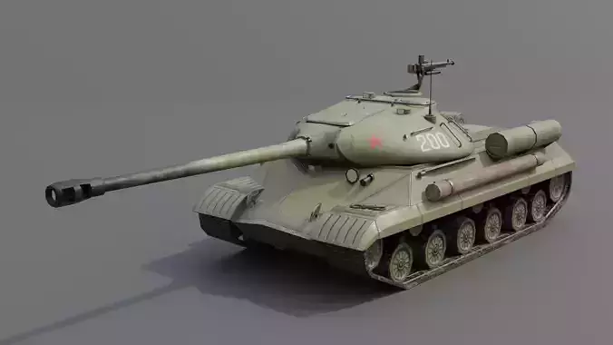 IS-3 Heavy tank Low-poly 3D model