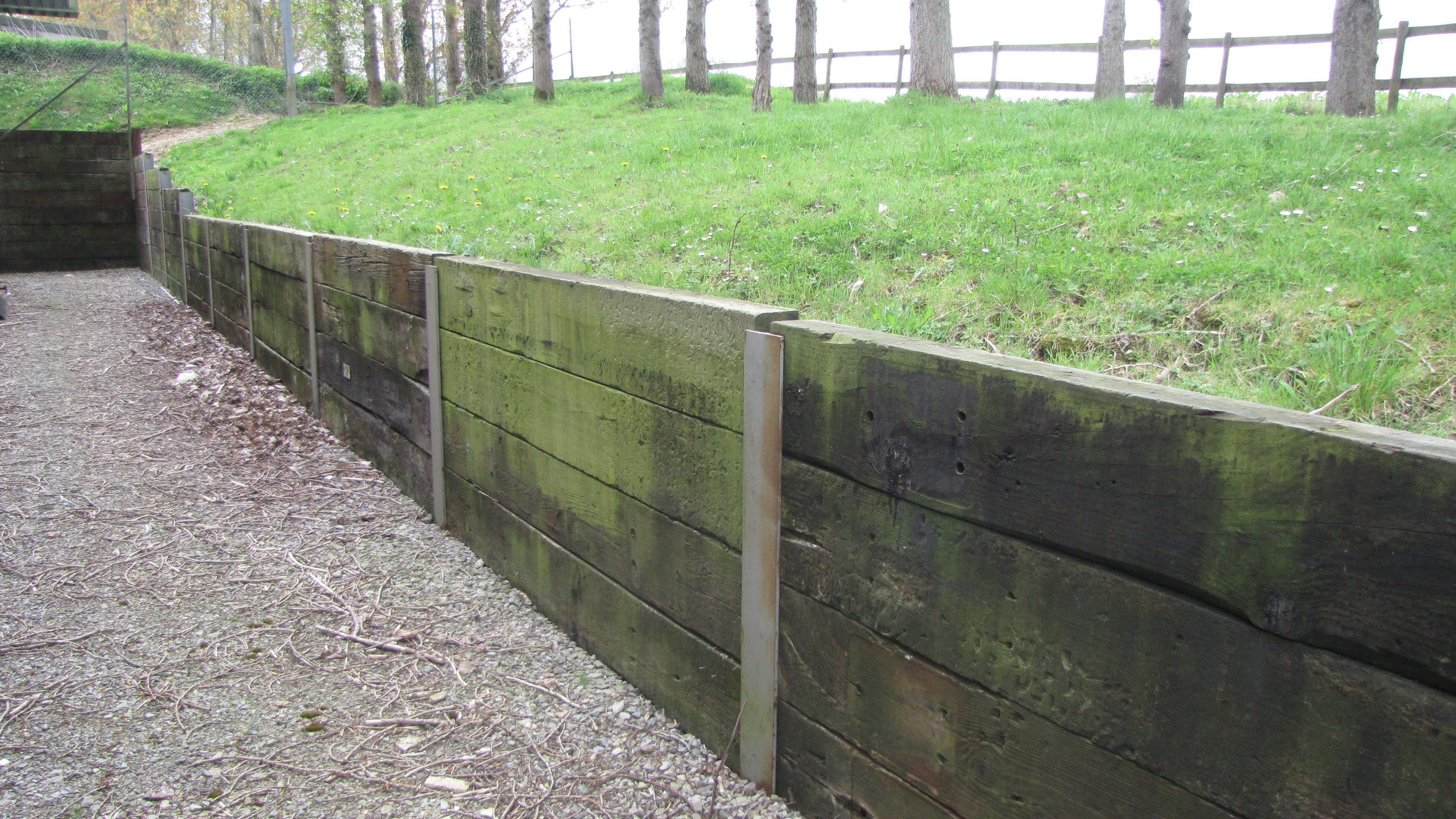 Model Railway Sleeper Retaining Wall - 9 Sleeper High 3D print model_15