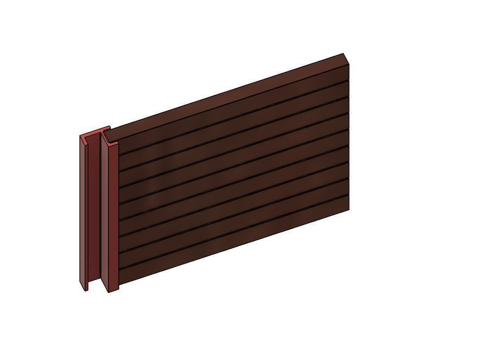 Model Railway Sleeper Retaining Wall - 9 Sleeper High 3D print model_2