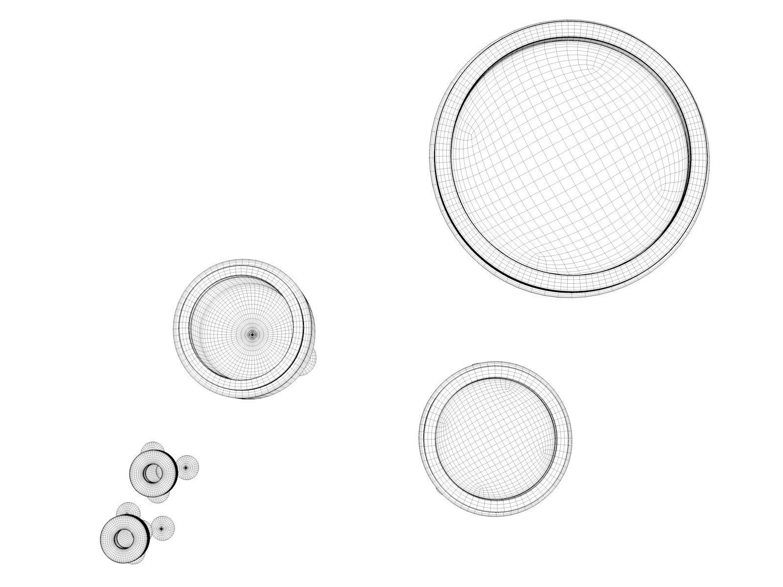 Shiraz Bowls Vases and Candlesticks 3D model_4