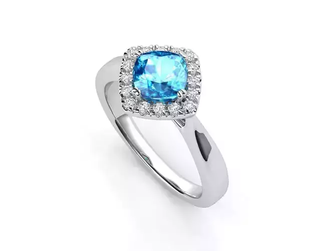 ZDR0110 topaz and diamond ring