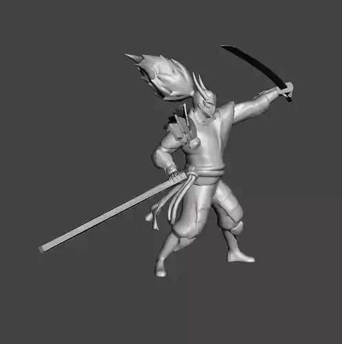 Blood Moon Yasuo 3D Model 3D print model