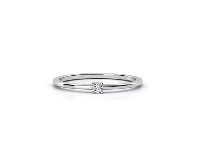 ZDR0113 solitaire diamond ring