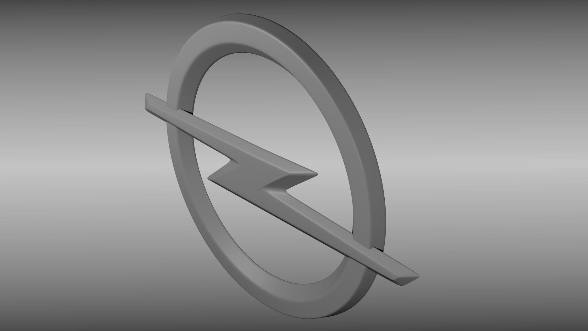 Opel logo 3D model_1