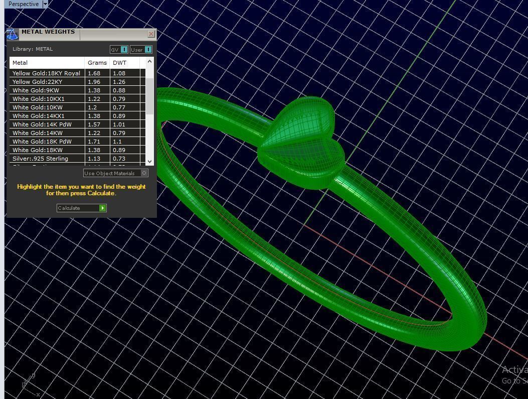 ZDR0115 silver ring with heart 3D print model_5